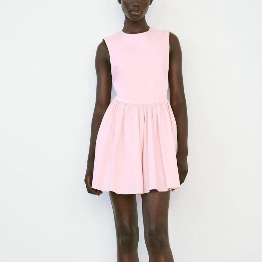 ZARA MINI DRESS ZW COLLECTION - SIZE XS - BRAND NEW WITH TAG - Picture 1 of 8